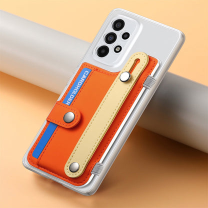 Gelang Pemegang Kartu Warna Pastel Kreatif untuk Samsung 
