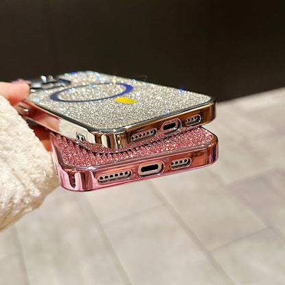 Casing iPhone berlian magnetik berlapis elektro 