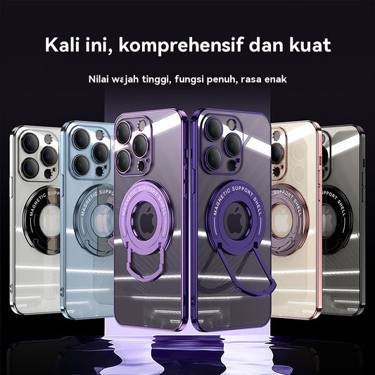 Braket batang tarik magnet casing ponsel Apple