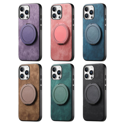 Casing iPhone dengan cincin magnet berputar bundar 