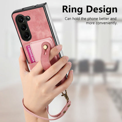 Gelang Tali Lanyard Slot Kartu Casing Kulit Casing Ponsel Samsung Z Fold 