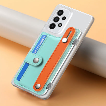 Gelang Pemegang Kartu Warna Pastel Kreatif untuk Samsung 
