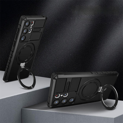 Casing ponsel magnetik Samsung anti jatuh
