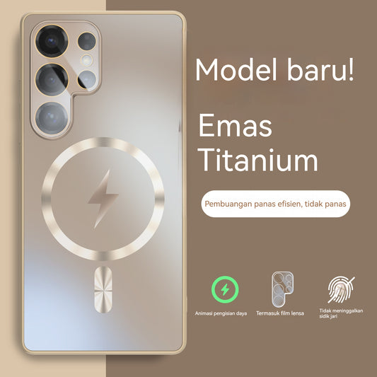 Frosted Glass Skin-Feel Magnetic Samsung Phone Case