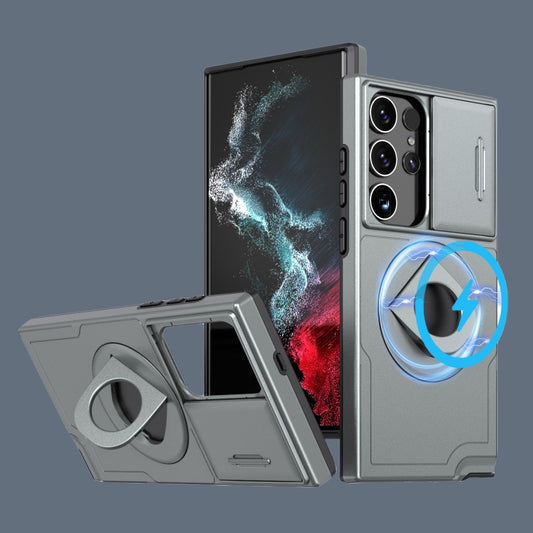 Hidden Armor Magnetic Ring Buckle Samsung Phone Case