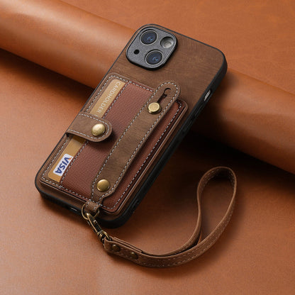 Gelang Lanyard Slot Kartu Kulit Kasus Apple Phone Case 