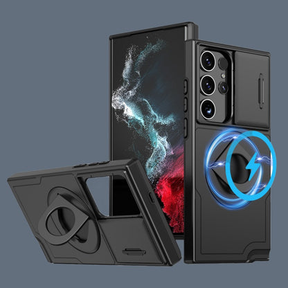 Hidden Armor Magnetic Ring Buckle Samsung Phone Case