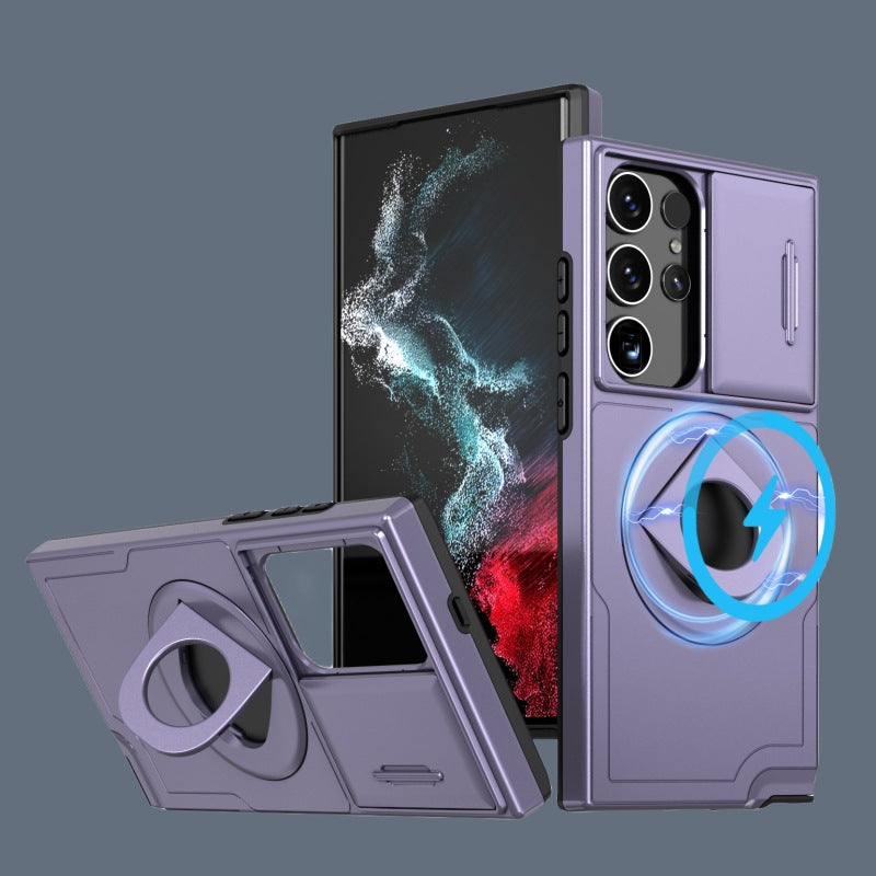 Hidden Armor Magnetic Ring Buckle Samsung Phone Case