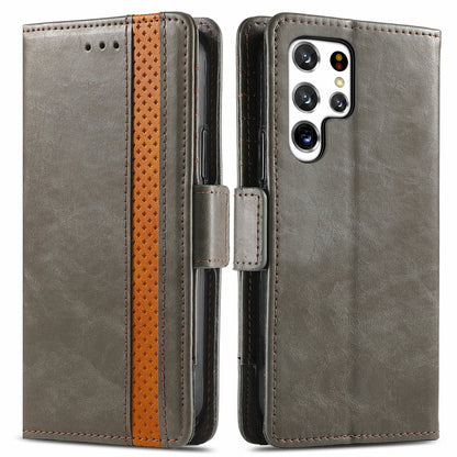 Casing pelindung Samsung flip magnetik sikat anti maling kulit 