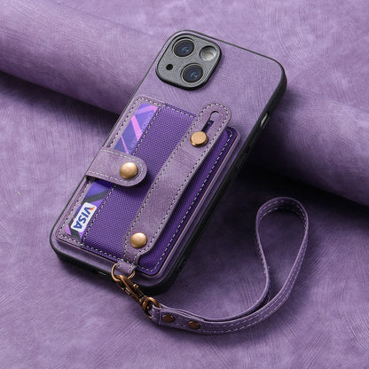 Gelang Lanyard Slot Kartu Kulit Kasus Apple Phone Case 