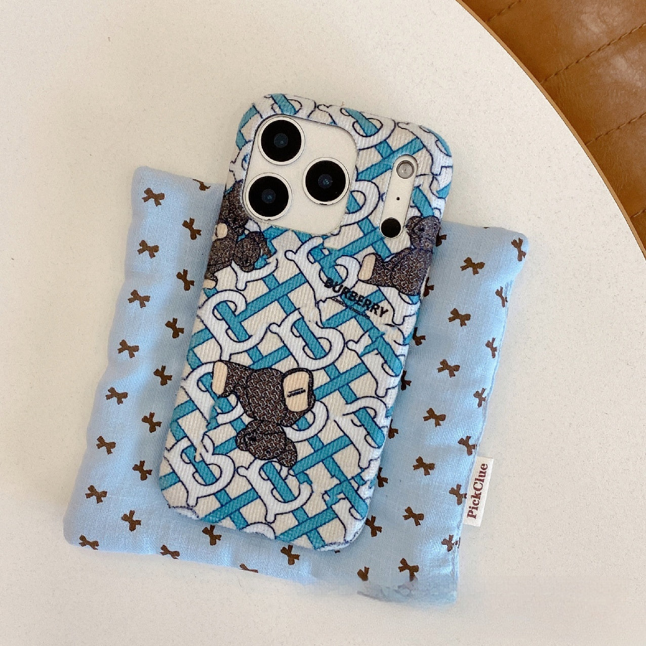 Corduroy Cartoon Bear Apple Phone Case