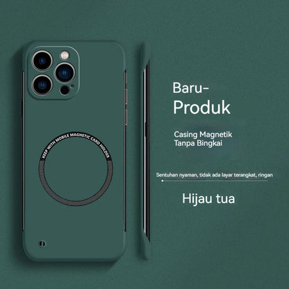 Casing iPhone Tanpa Bingkai Magnetik Ultra Tipis Warna Baru