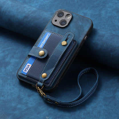Gelang Lanyard Slot Kartu Kulit Kasus Apple Phone Case 