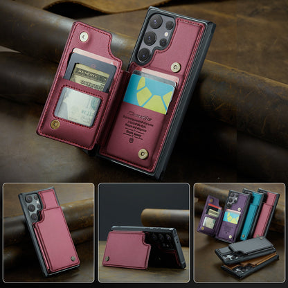 Dompet Penutup Belakang Casing Kulit Casing Ponsel Samsung 