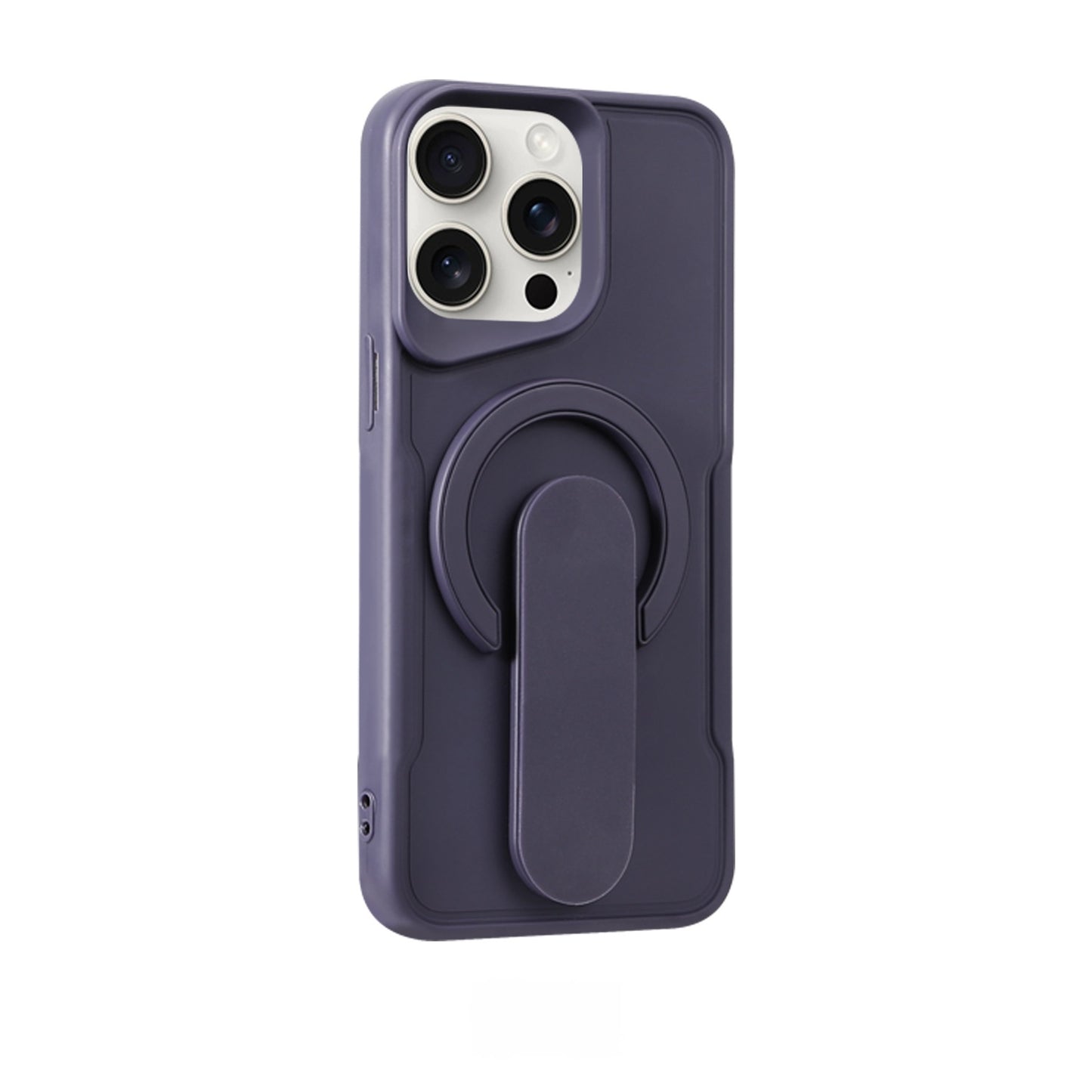 Casing Ponsel Apple dengan Dudukan Lipat Magnetik Silikon
