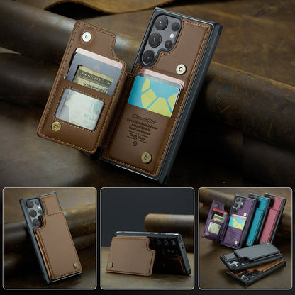 Dompet Penutup Belakang Casing Kulit Casing Ponsel Samsung 