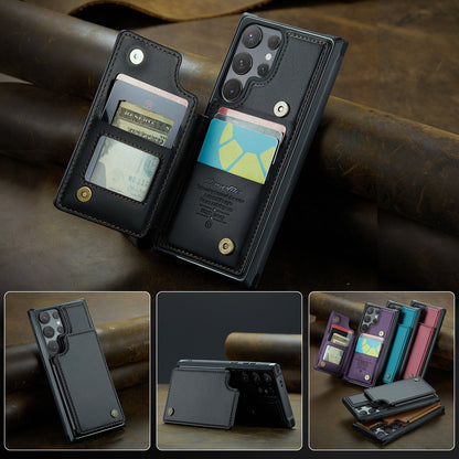 Dompet Penutup Belakang Casing Kulit Casing Ponsel Samsung 