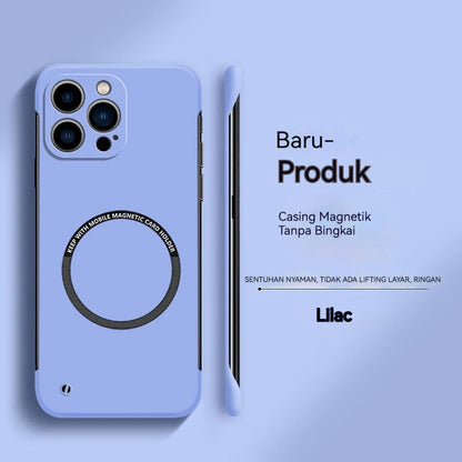 Casing iPhone Tanpa Bingkai Magnetik Ultra Tipis Warna Baru