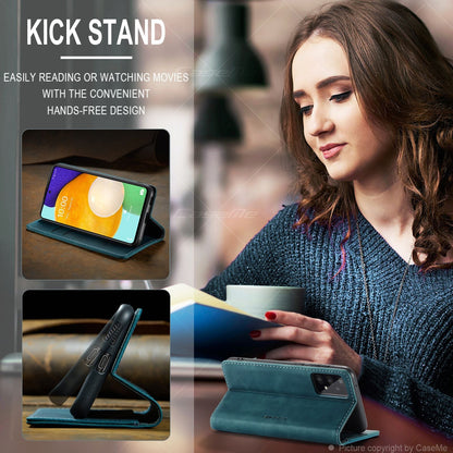 Casing Dompet Kulit Mewah untuk Galaxy 