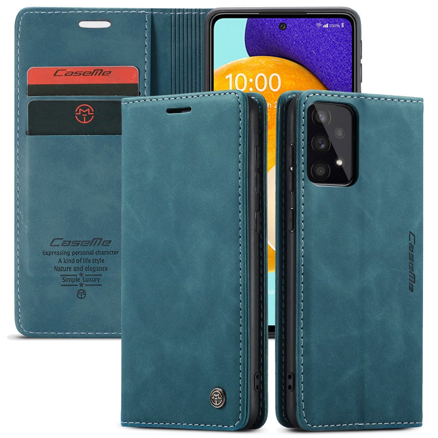 Casing Dompet Kulit Mewah untuk Galaxy 