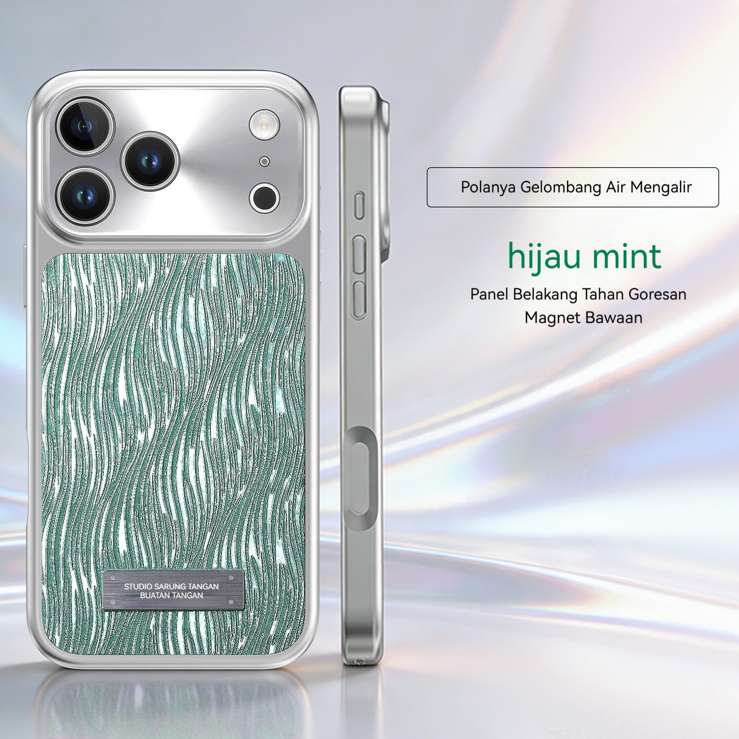 Electroplated glitter magnetic Apple phone case