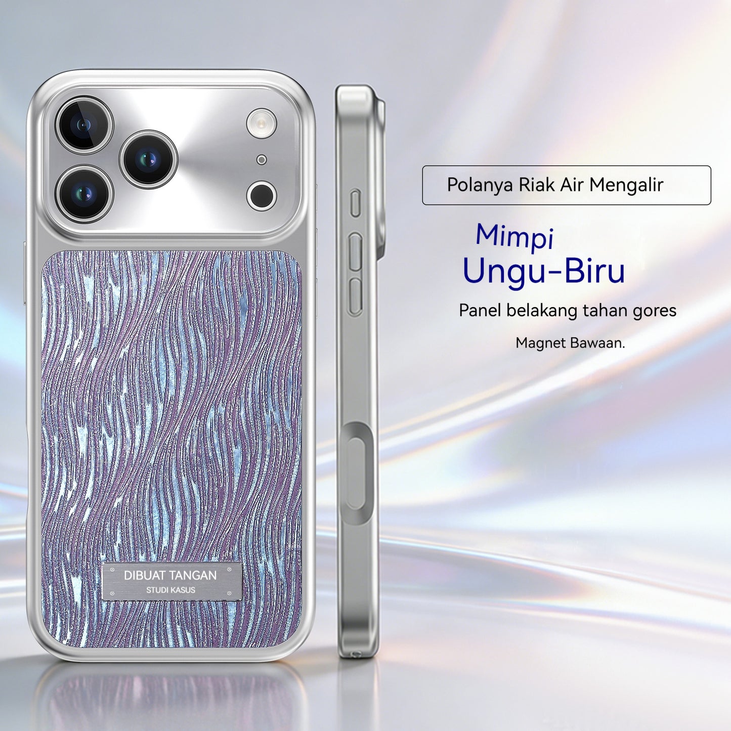Electroplated glitter magnetic Apple phone case