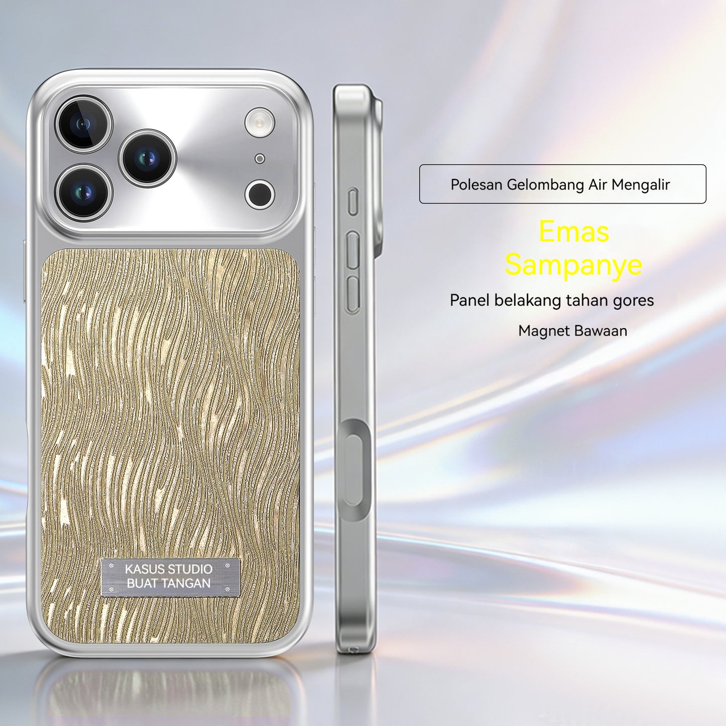 Electroplated glitter magnetic Apple phone case