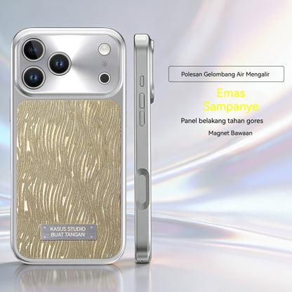 Electroplated glitter magnetic Apple phone case