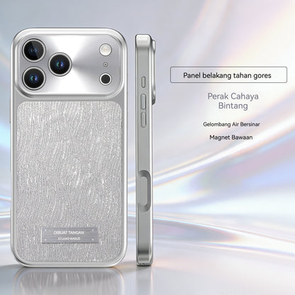 Electroplated glitter magnetic Apple phone case