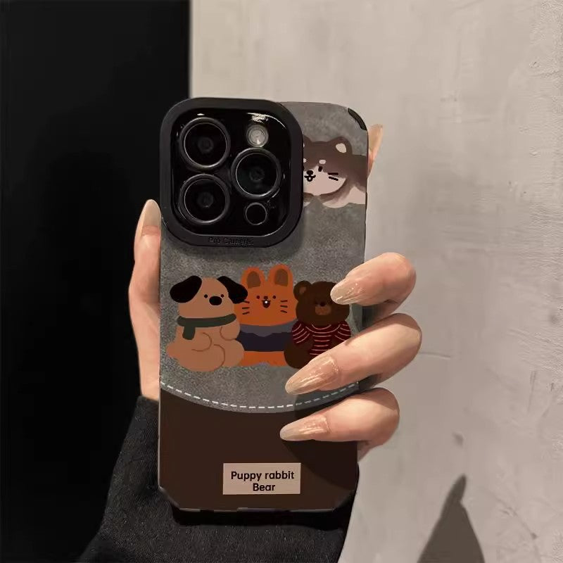 Cartoon animal Apple phone cases