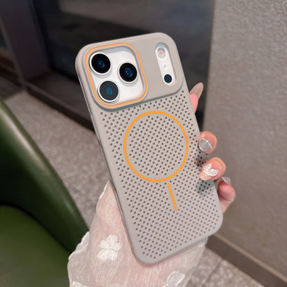 Casing iPhone magnetik warna-warni yang kreatif
