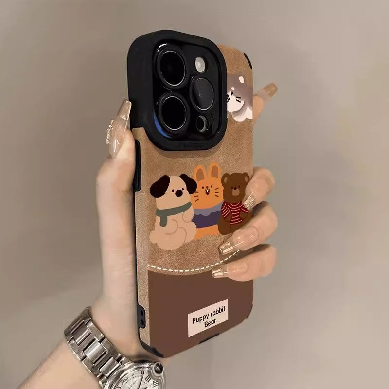 Cartoon animal Apple phone cases