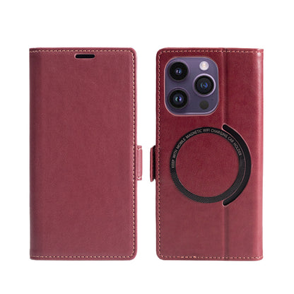 Casing iPhone Magnetik Dompet Kulit