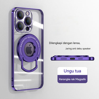 Braket batang tarik magnet casing ponsel Apple