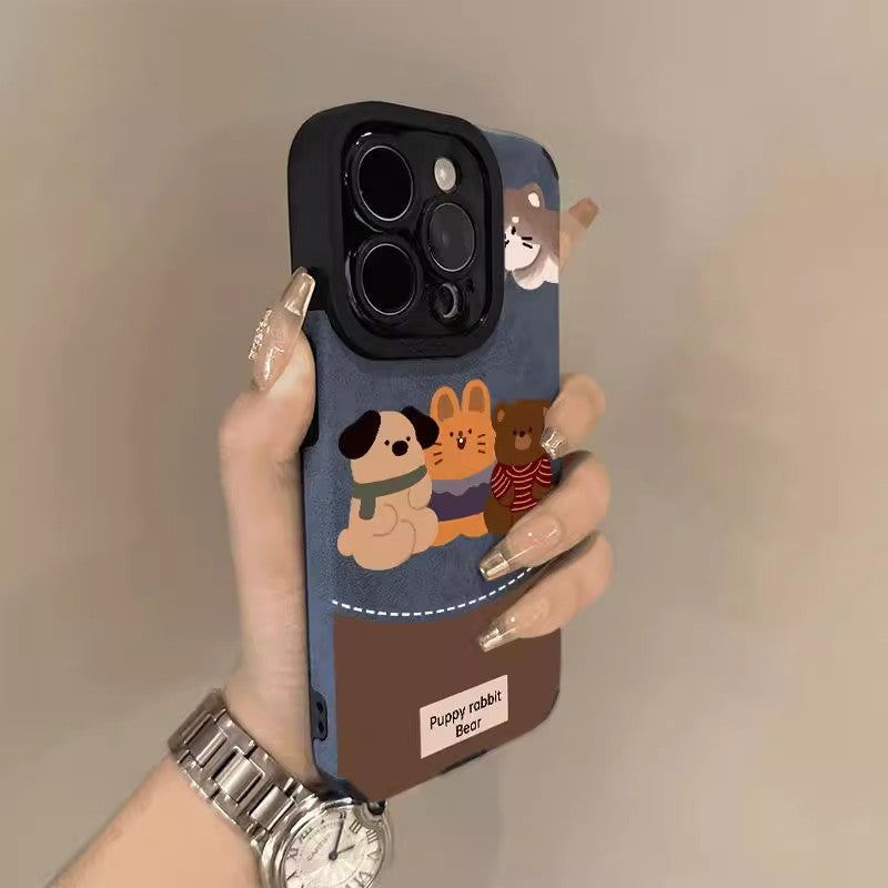 Cartoon animal Apple phone cases