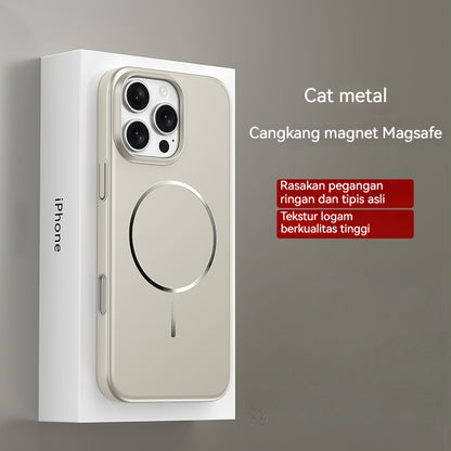 Casing iPhone magnetik logam ultra tipis