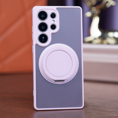 Casing ponsel Samsung dengan braket magnet lipat yang dapat diputar