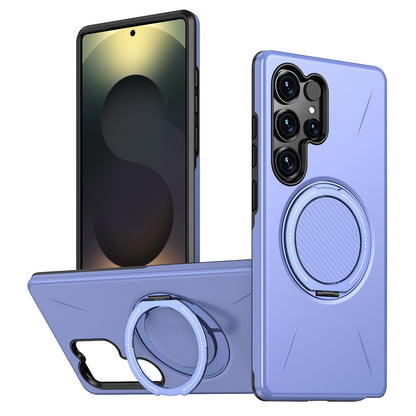Casing ponsel Samsung magnetik dengan braket putar