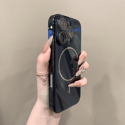 Casing ponsel Apple kaca tempered mewah dan ringan