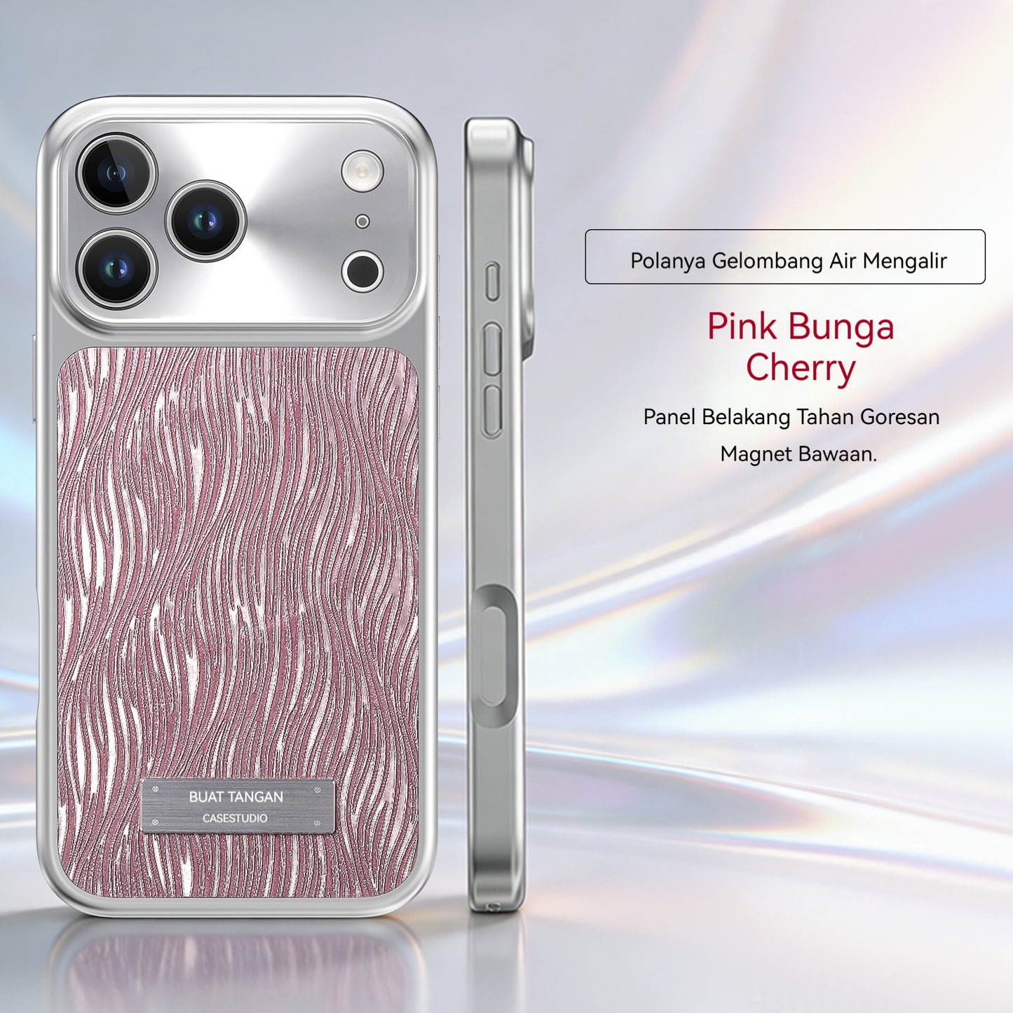 Electroplated glitter magnetic Apple phone case