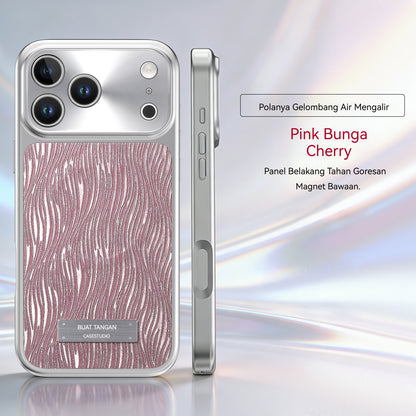 Electroplated glitter magnetic Apple phone case