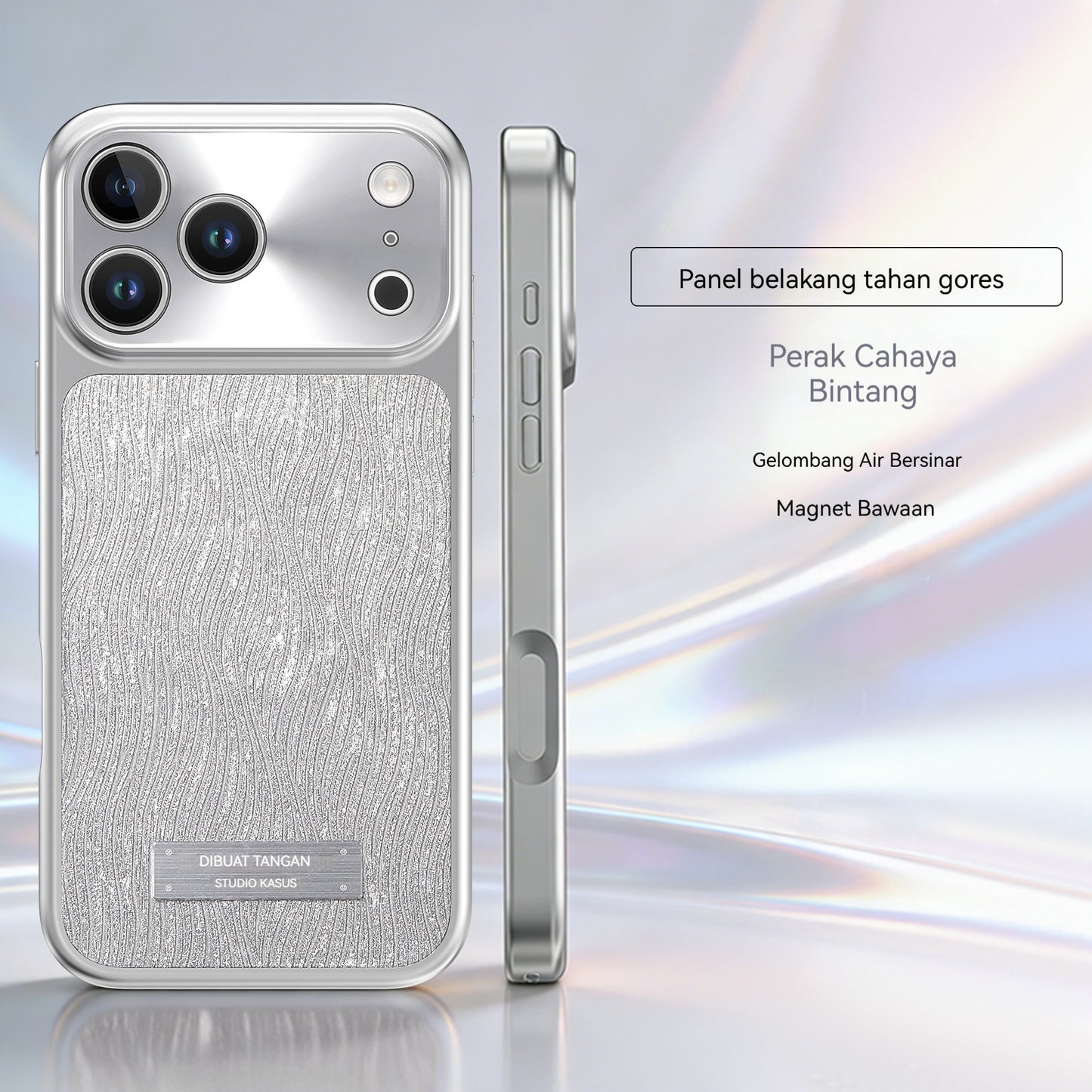 Electroplated glitter magnetic Apple phone case