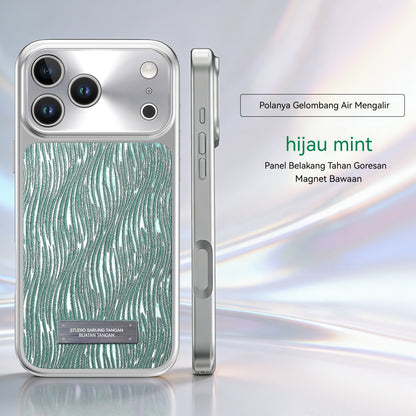 Electroplated glitter magnetic Apple phone case