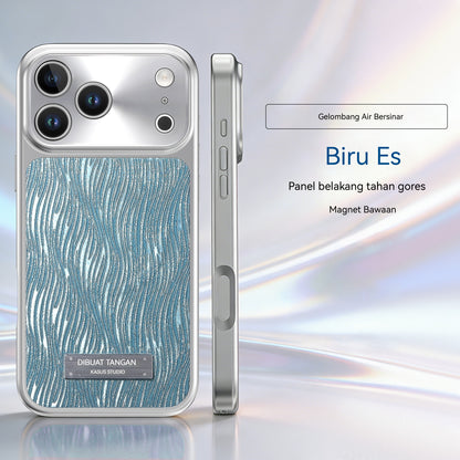 Electroplated glitter magnetic Apple phone case