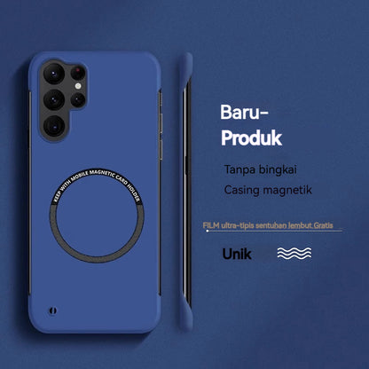 Casing Ponsel Magnetik PC Keras Ultra Tipis Tanpa Bingkai Untuk Samsung
