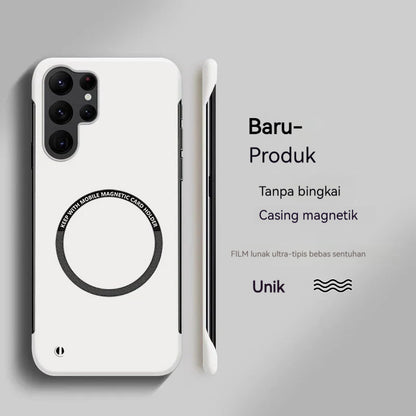 Casing Ponsel Magnetik PC Keras Ultra Tipis Tanpa Bingkai Untuk Samsung