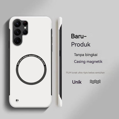 Casing Ponsel Magnetik PC Keras Ultra Tipis Tanpa Bingkai Untuk Samsung