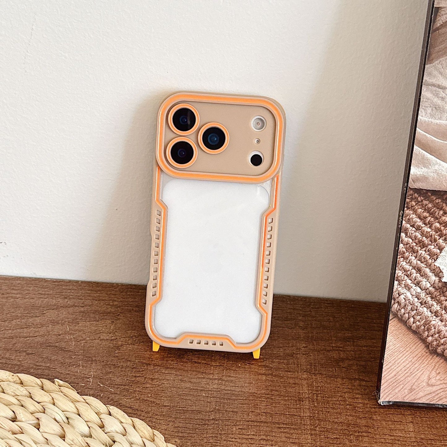 Simple and unique color-blocked magnetic Apple phone case