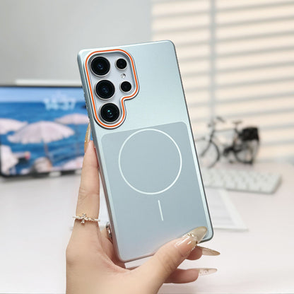 Skin-feel magnetic frosted Samsung phone case