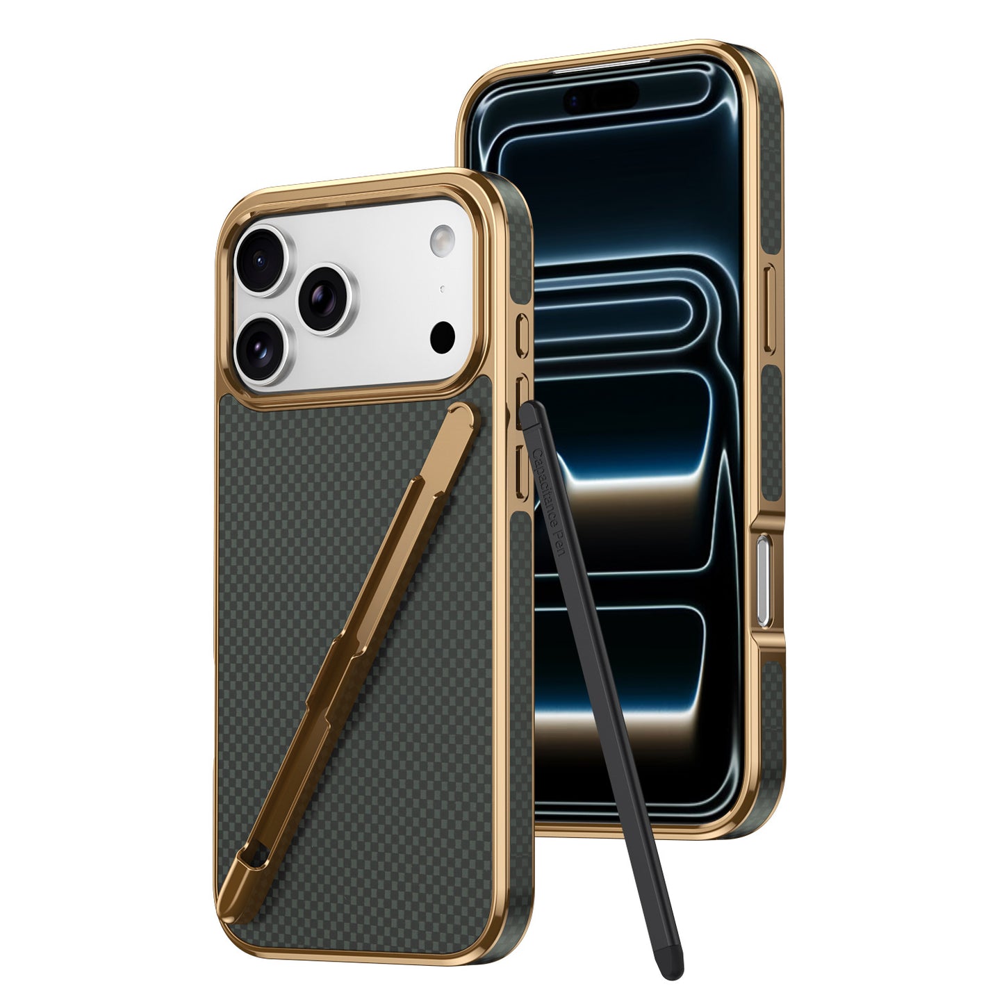 Kevlar pen slot integrated Apple phone case